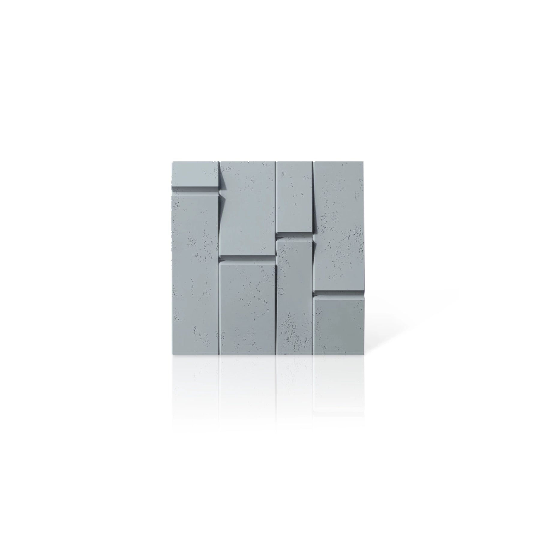 3D Concrete Wall Panels BREAK OUT colour swatch on white background DecorMania UK